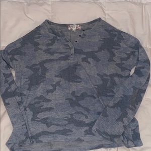 Camo long sleeve shirt